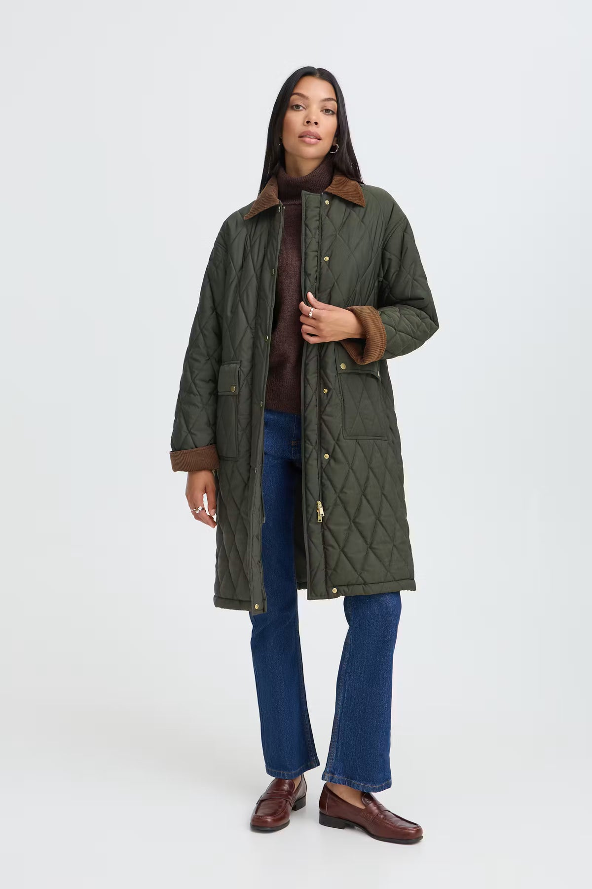 b.young BYBELLINI Coat Rosin / Green