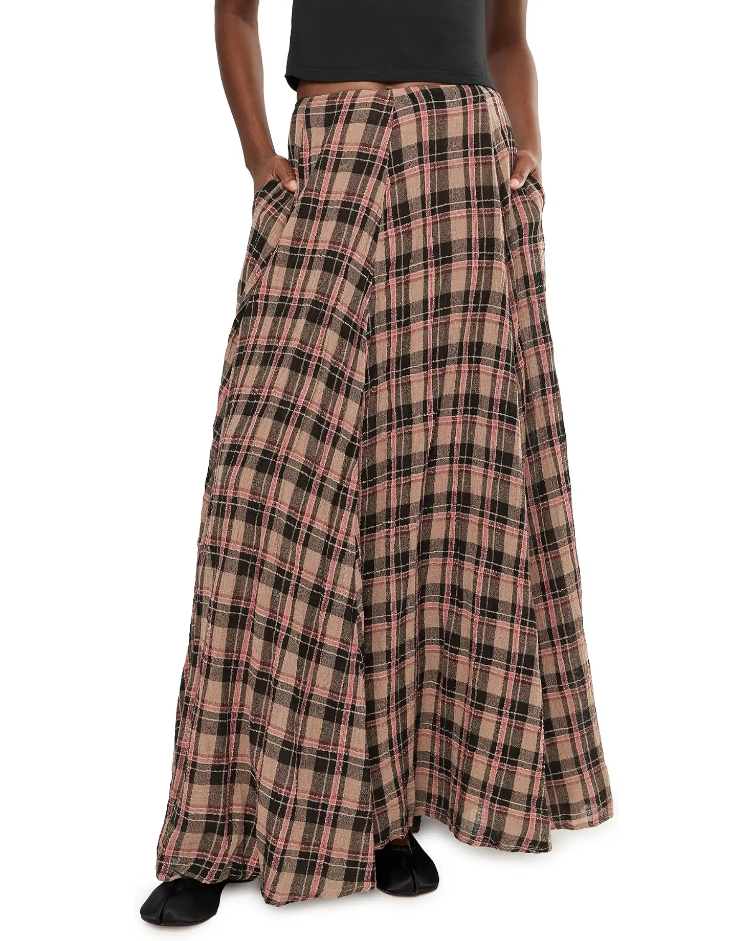 Free People- Ives Maxi Yd- Chocolate Combo