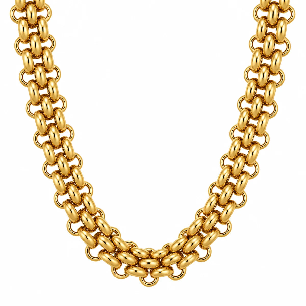 Ellie Vail Rosalinda Chunky Chain Toggle Necklace- Gold