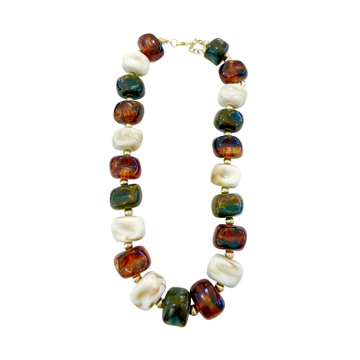 Gemelli Ellen Beaded Necklace - Tortoise Mix