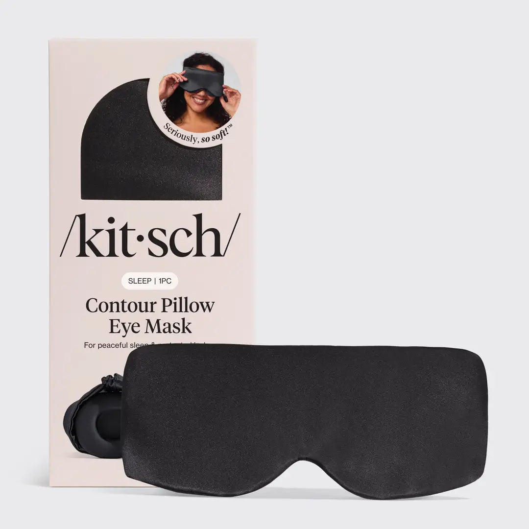 Kitsch-Charcoal Contour Pillow Eye Mask