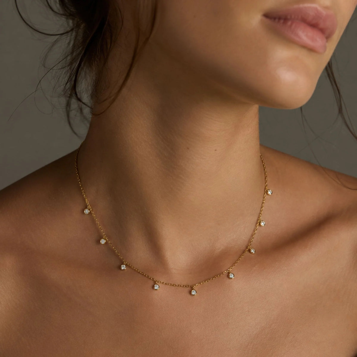 Ellie Vail Salma Dainty Necklace- Gold