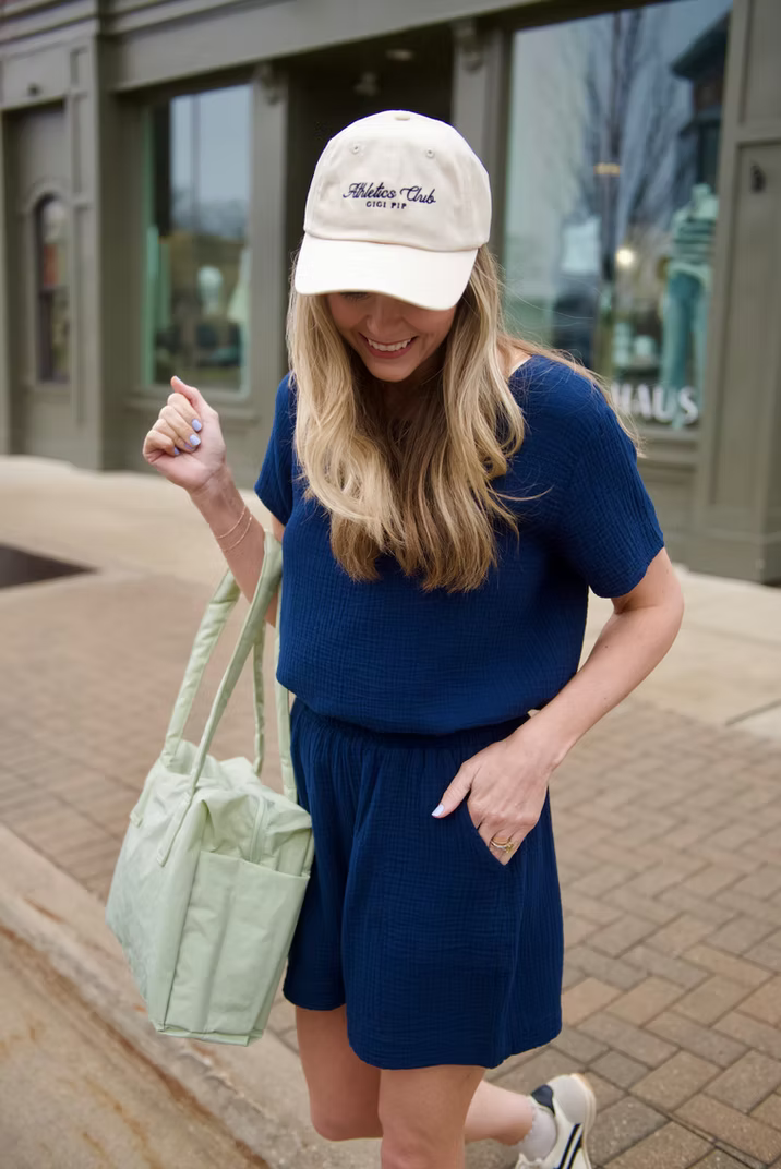 perfectwhitetee Charlotte Tee Navy