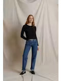 Perfect White Tee Flora 4x4 sweater rib crewneck