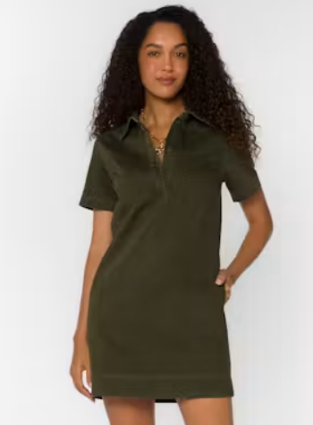 Velvet Heart- Macayle Dress-Dried Ivy