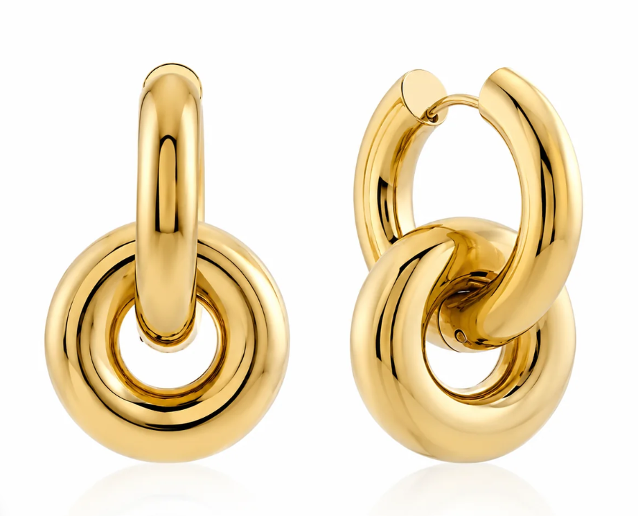 Ellie Vail Solana Interlocking Hoop Earring