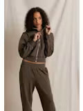 perfectwhitetee- Milana Travel Track Jacket- Dark Olive