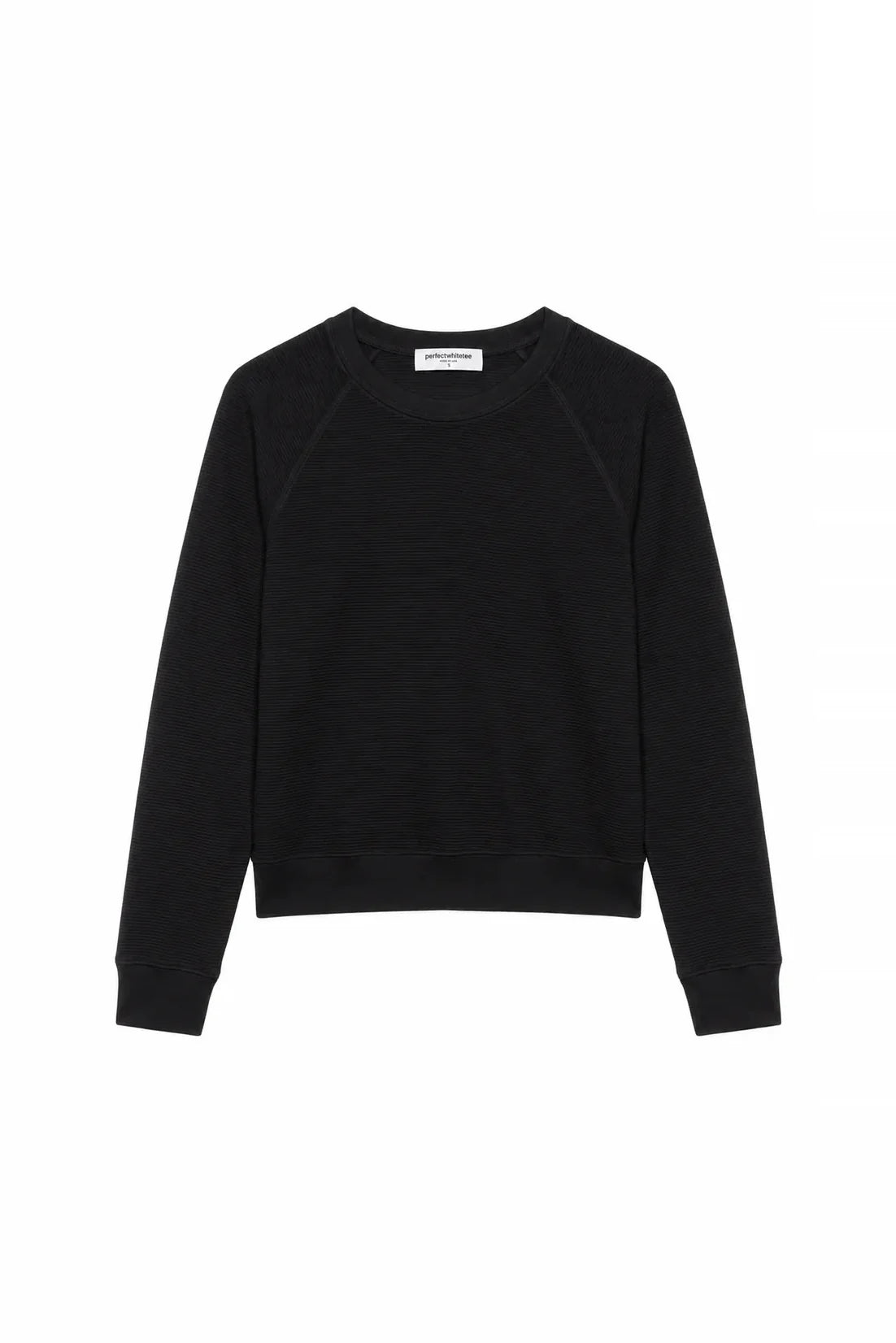 Perfect White Tee Jasper Long Sleeve Crew Vintage Black