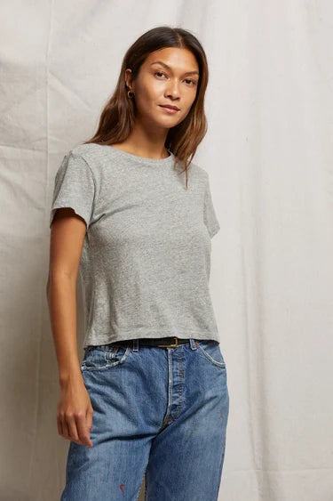 perfectwhitetee- Lisa Recycle Cotton Slim Crew Tee