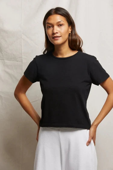 perfectwhitetee- Lisa Recycle Cotton Slim Crew Tee