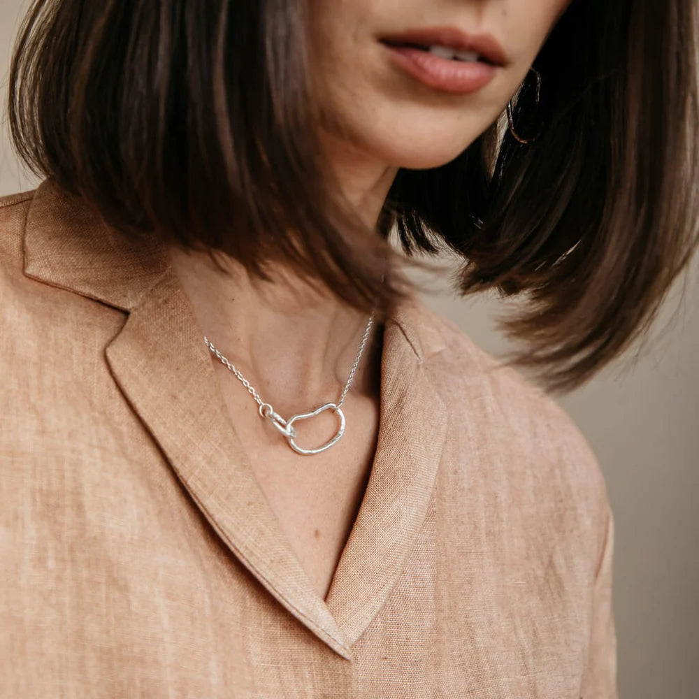 MULXIPLY Pool Minimal Necklace Silver