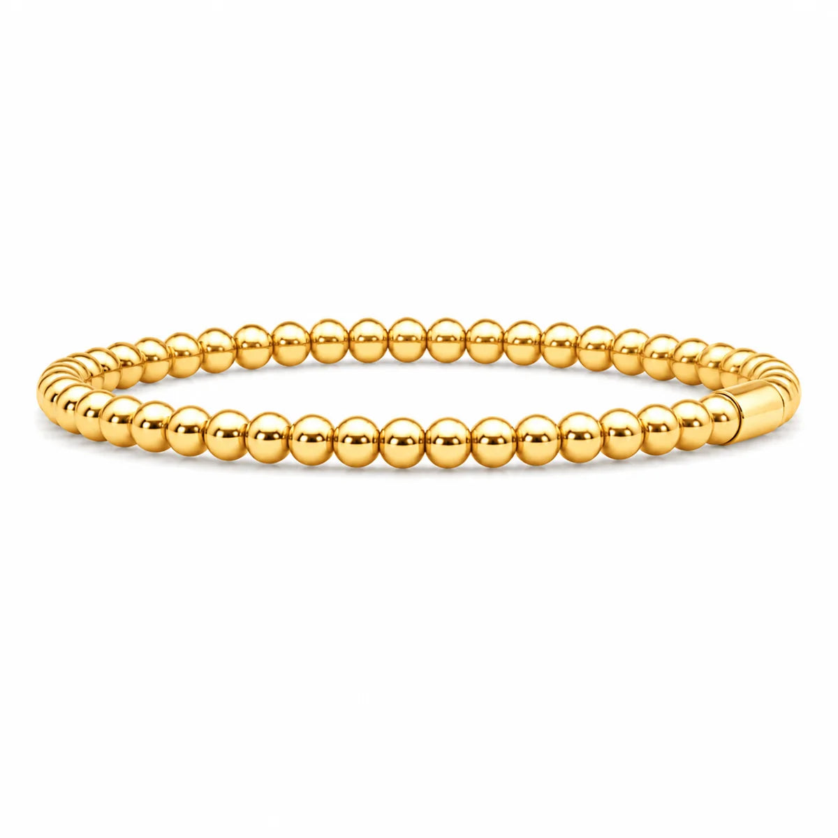Ellie Vail Scarlett Beaded Bangle Bracelet- Gold