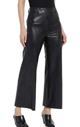 Lysse Hi Waist Vegan Leather Wide Leg