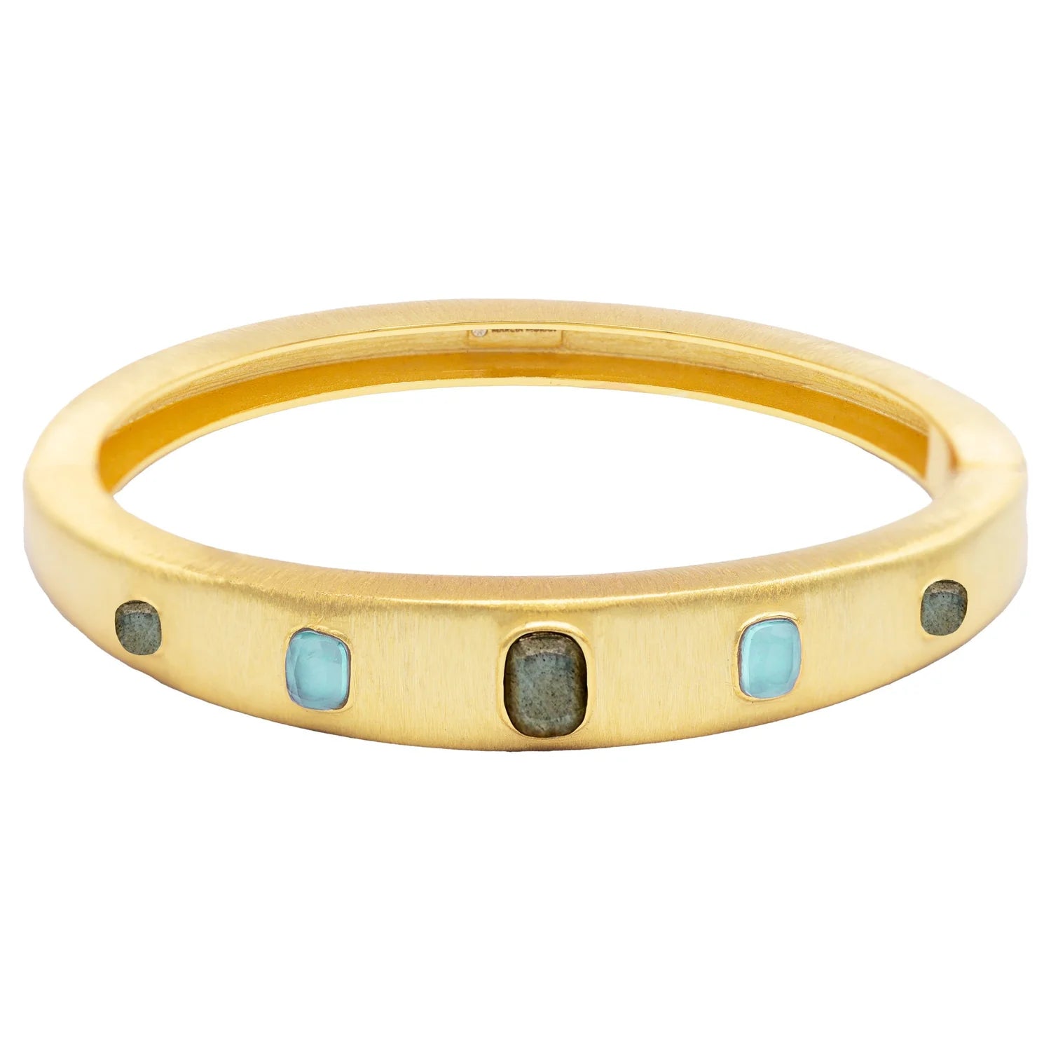 Marcia Moran- Pina Hinge Bracelet- Labradorite/Green Amethyst