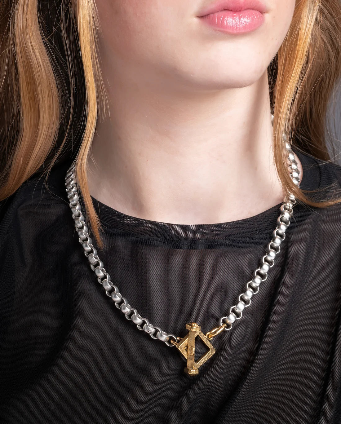 Yochi Luise Mixed Metal Necklace