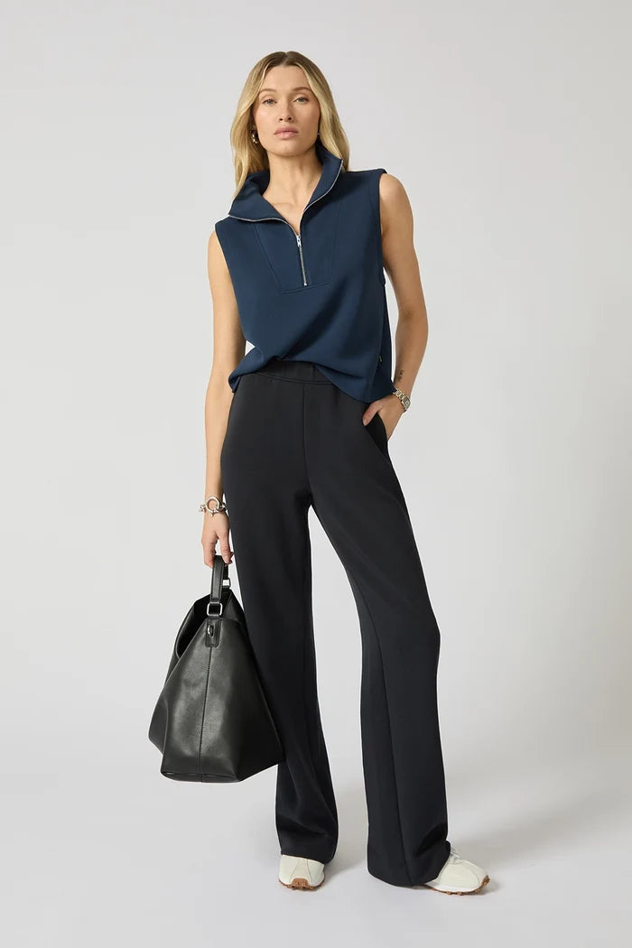 MPG Dreamweave Half Zip Tank - Navy