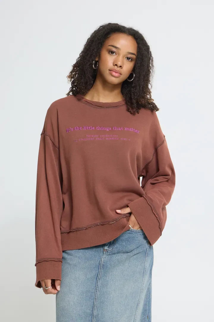 ICHI Miina Sweatshirt Chicory