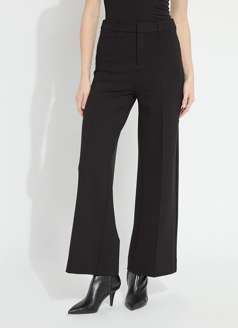 Lysse- Nadia Zip Front Ponte Trouser- Black