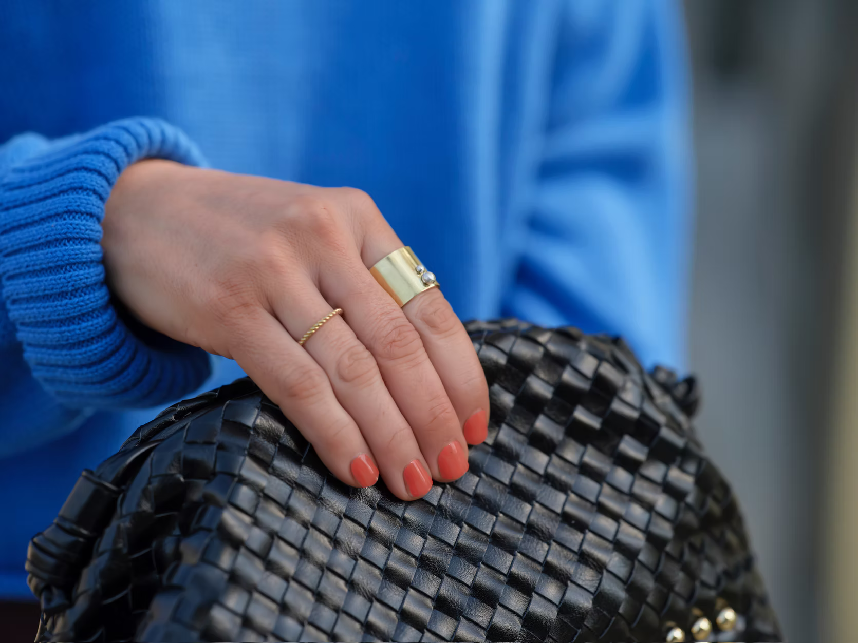 MULXIPLY Morse Code Adjustable Cuff Ring - Brass + Sterling