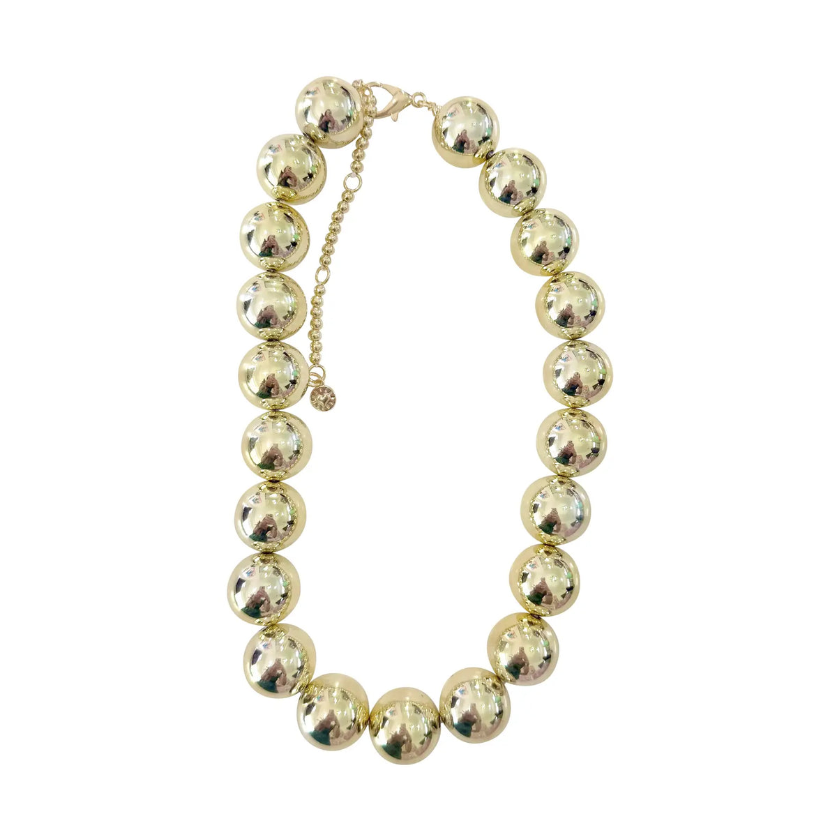 Gemelli Ballard Gold Beaded Necklace- Gold
