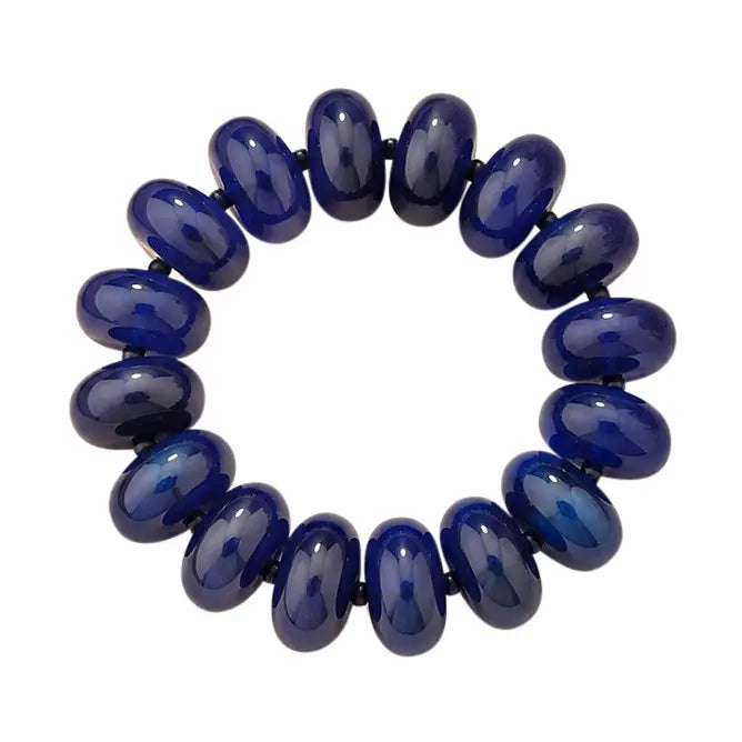 Gemelli Bora Chunky Stretch Bracelet - Navy