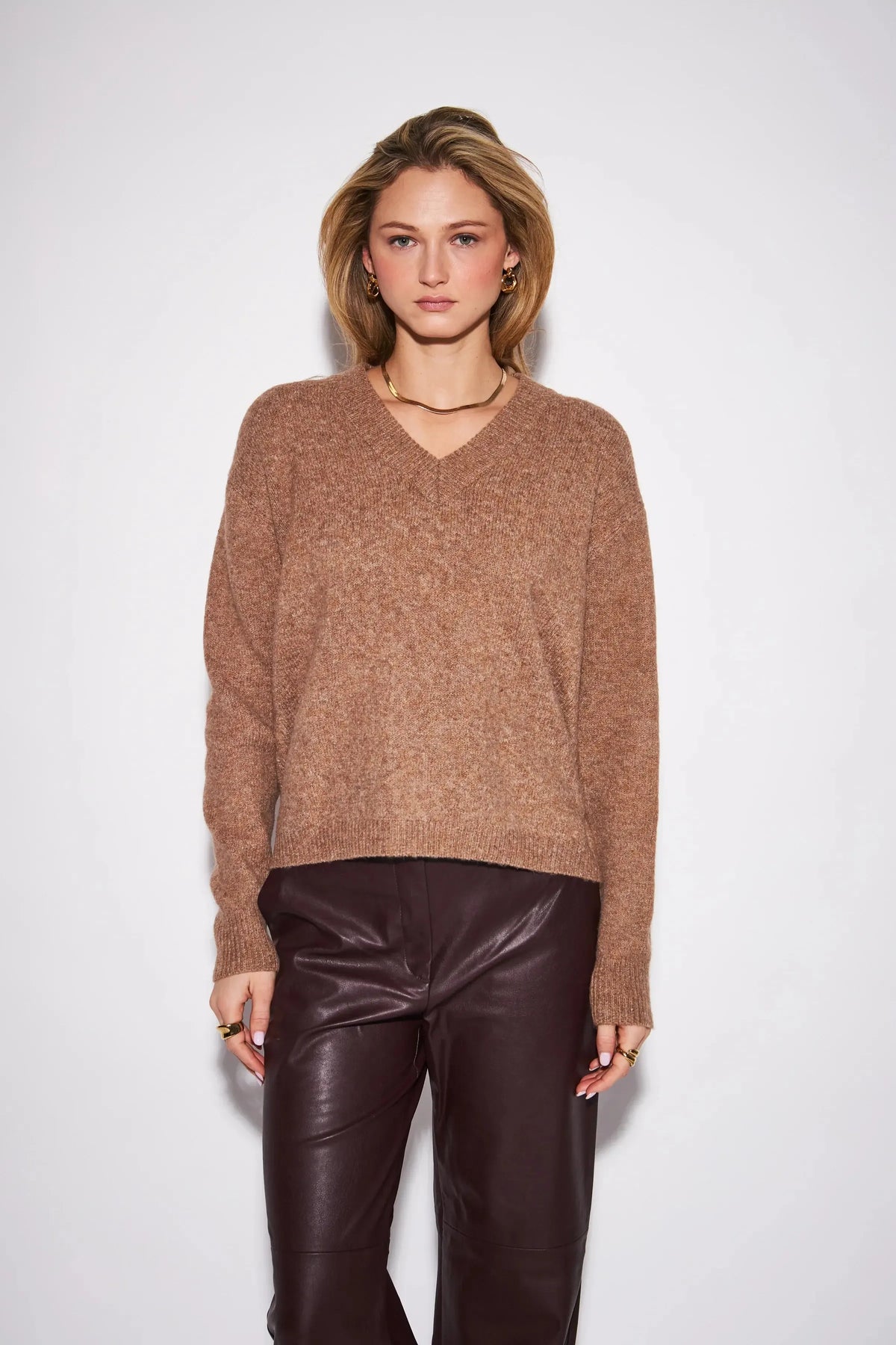 John & Jenn Charlie Sweater Camel