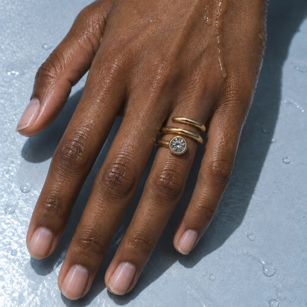 Ellie Vail Olin Spiral Ring Gold