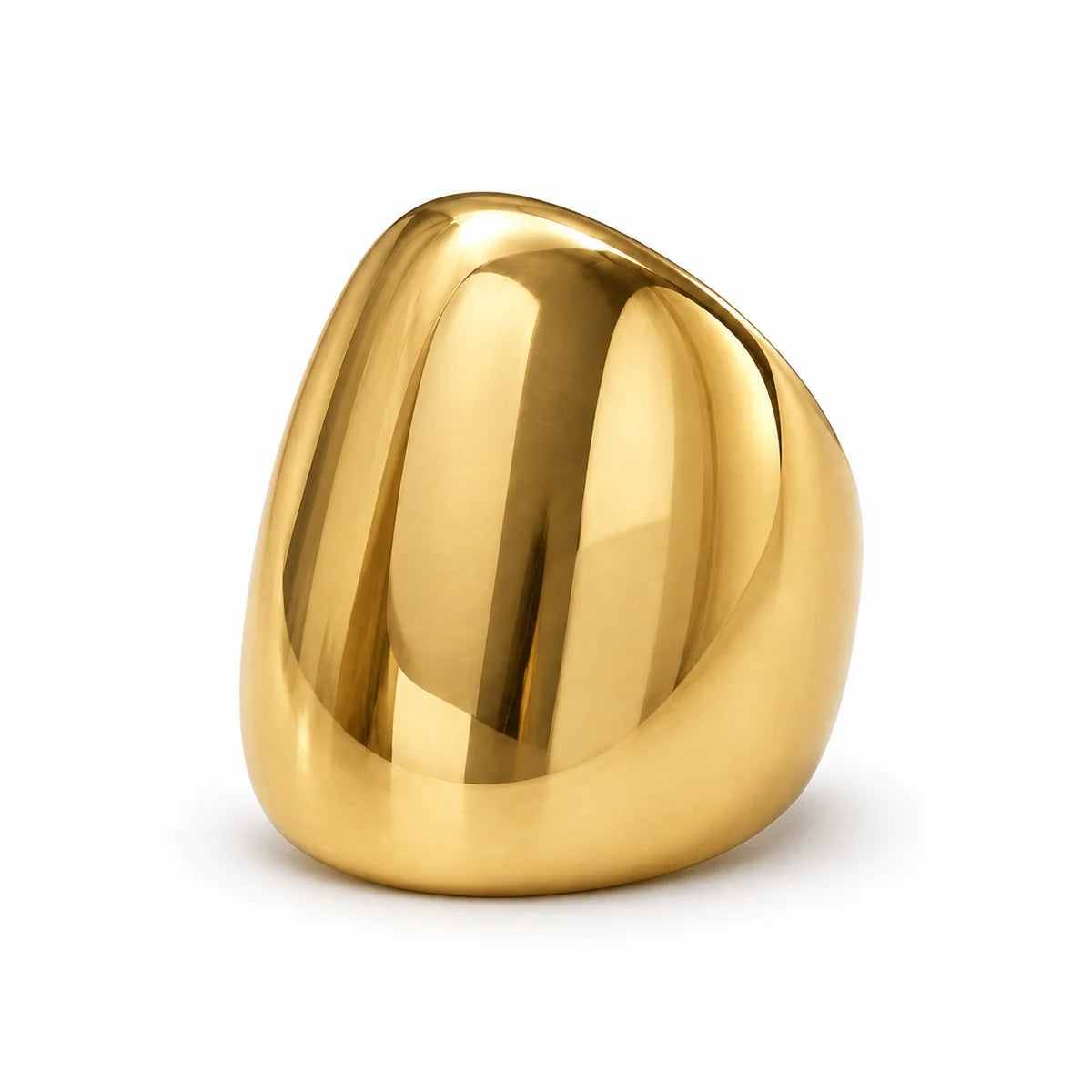 Ellie Vail Genevieve Sculptural Dome Ring- Gold