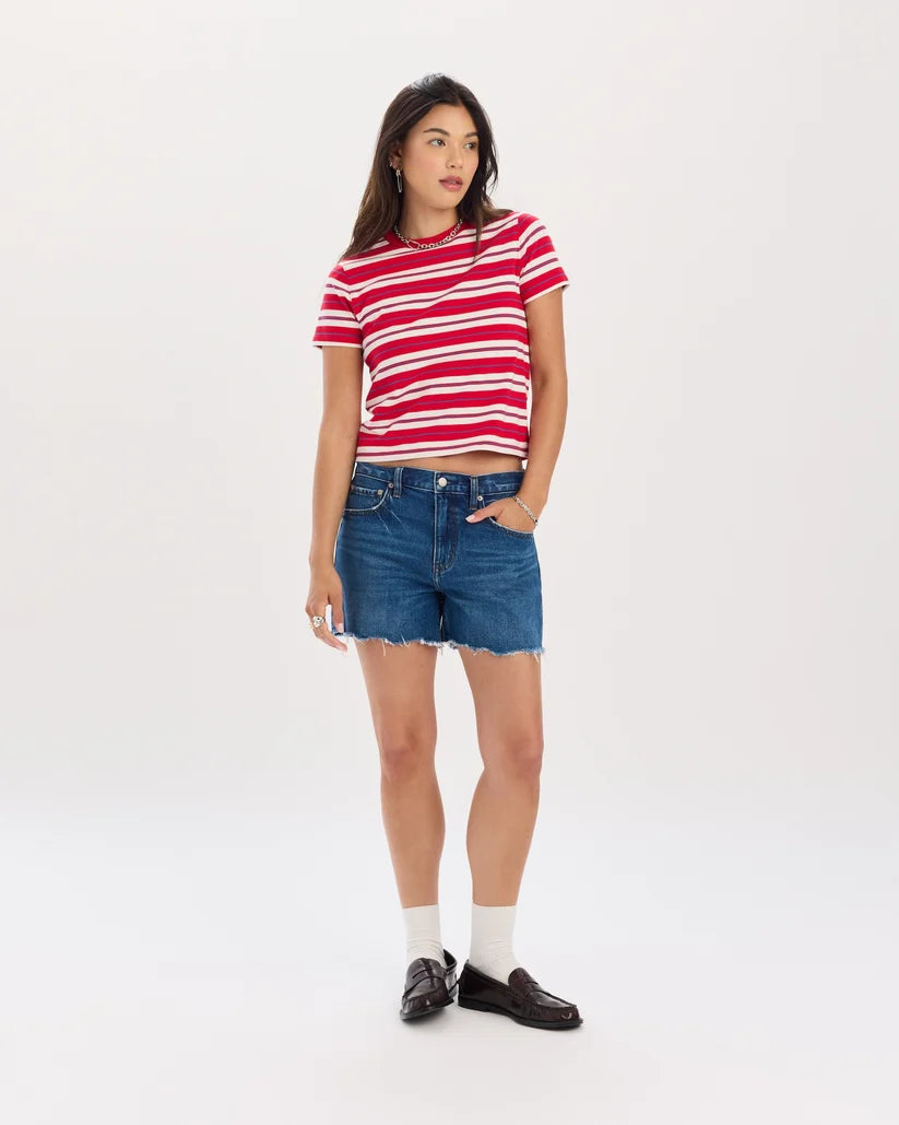 DAZE Crossroads Current Mid Rise Shorts