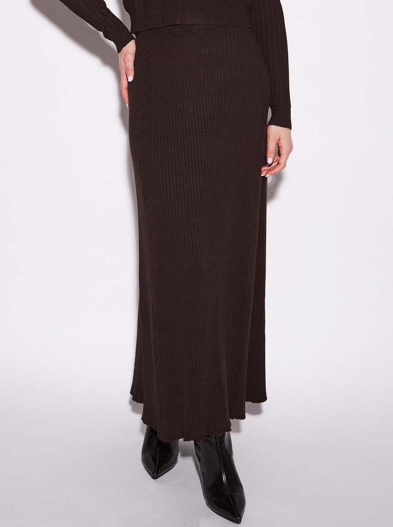 John & Jenn Gia Skirt Dark Chocolate