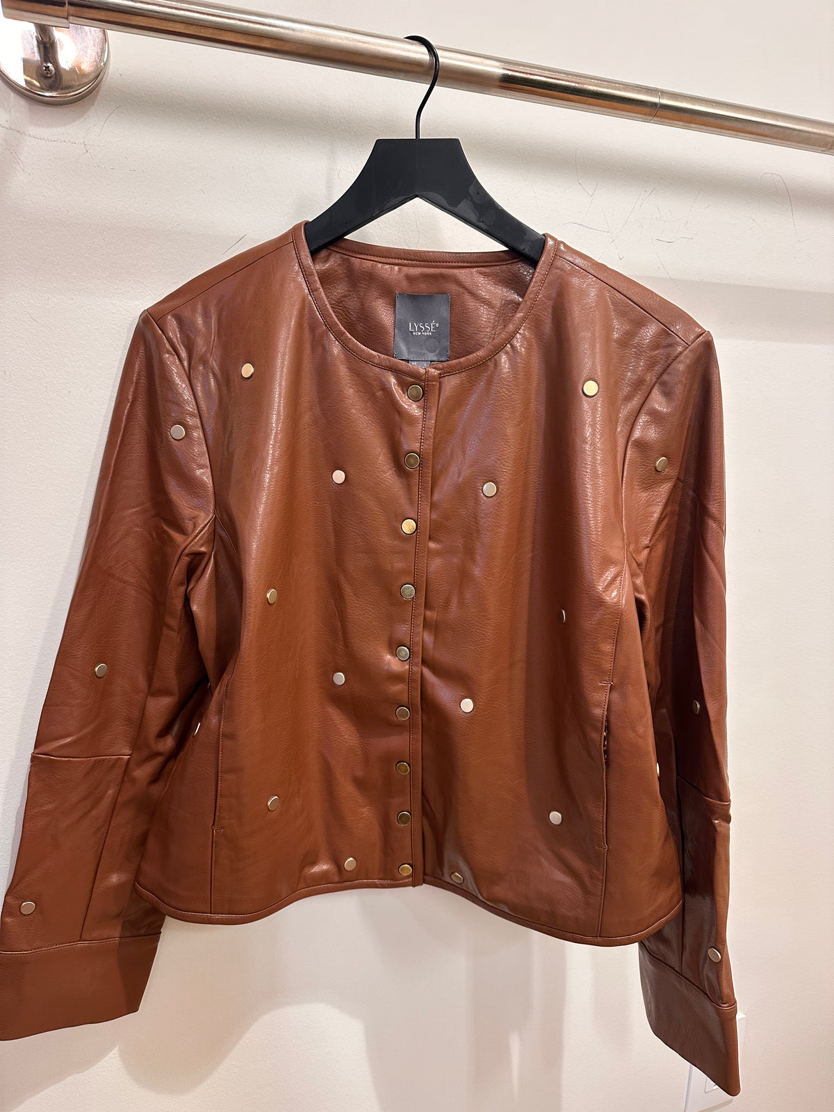 Lysse- Luanne Studded Vegan Leather Jacket- Harness