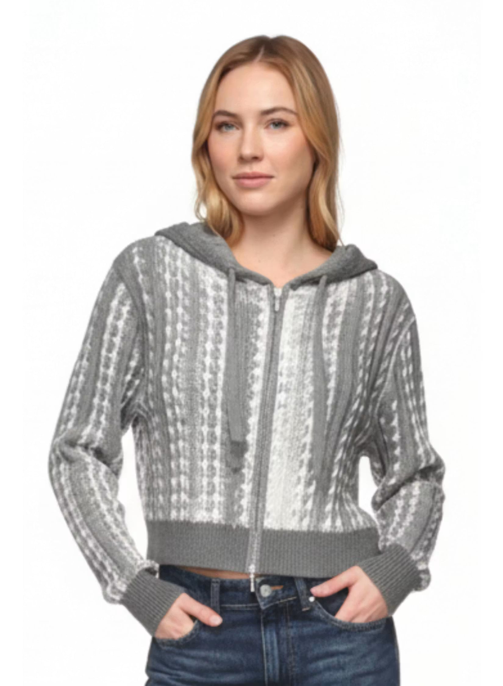 WISPR - Imy Inked Hoodie - Mid Grey/Wispr White