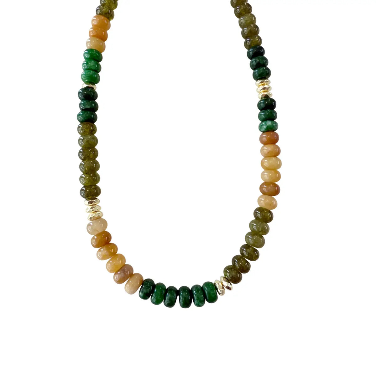 Gemelli Kerry Green Mix Beaded Necklace