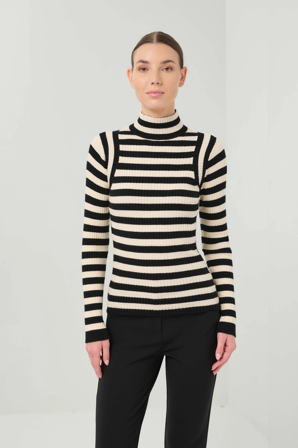 Anatomie- Linh Contour Stripe Knit Top
