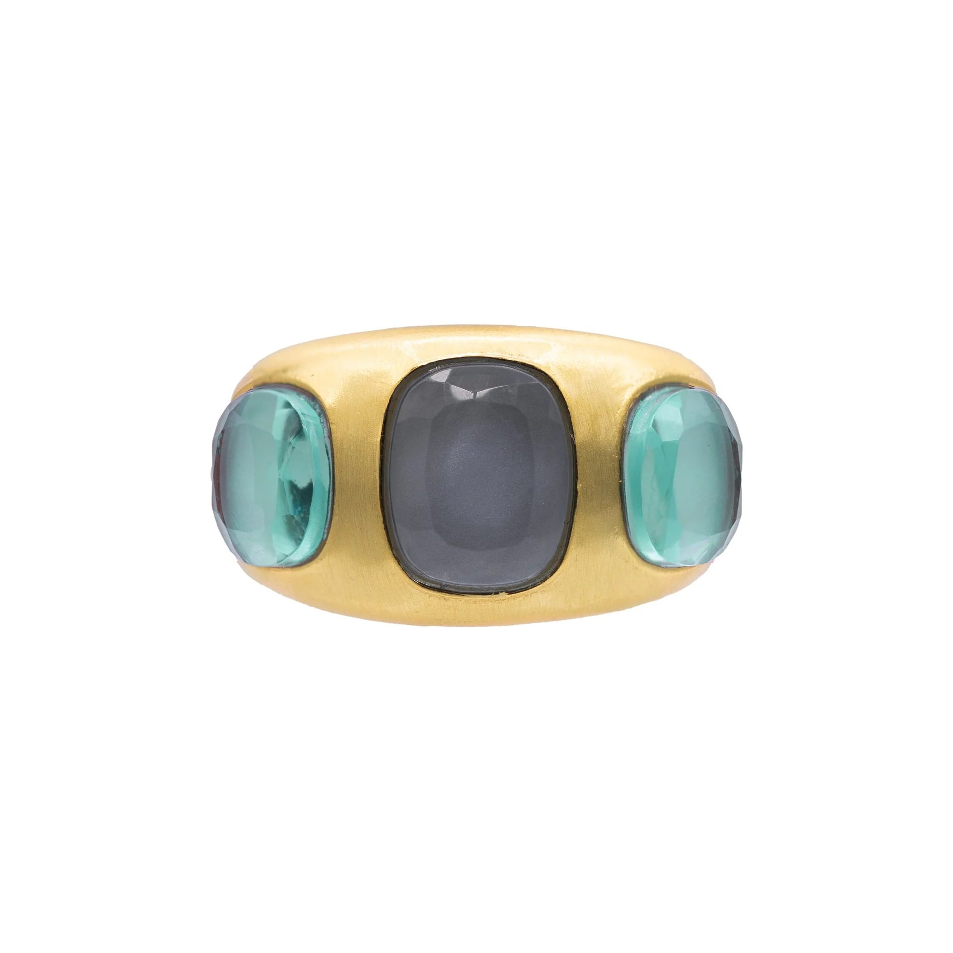 Marcia Moran- Ilana Ring- Labradite/green amethyst