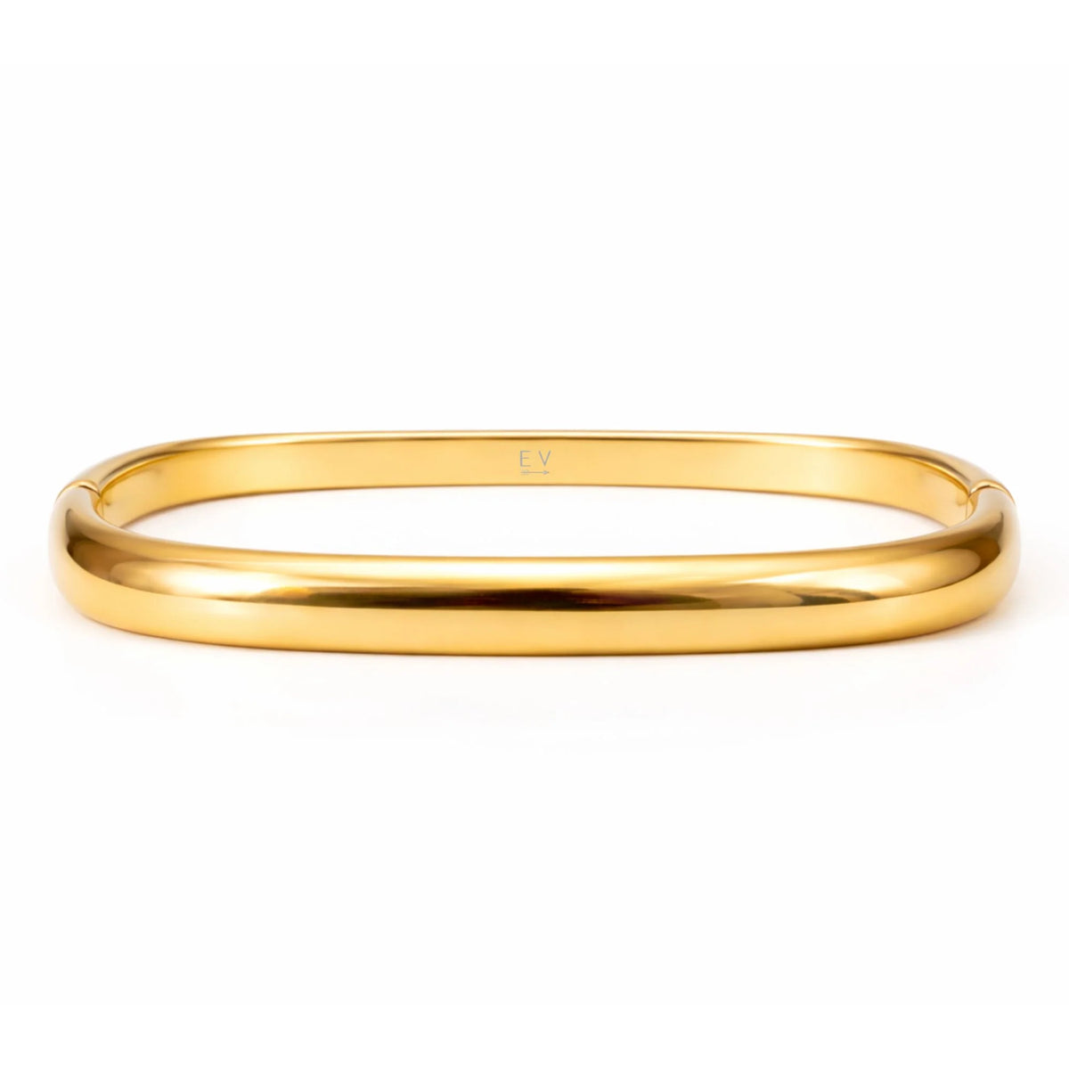 Ellie Vail Fae Rounded Square Bangle Bracelet- Gold