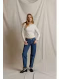Perfect White Tee Lisa Long Sleeve natural/black