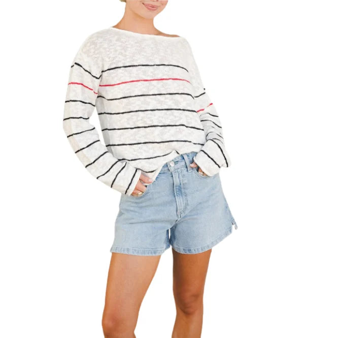 Stitches+Stripes Smith Striped Pullover Sweater