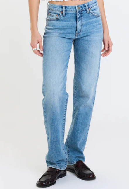Daze- Rebel Mid Rise Slim Straight- On Repeat