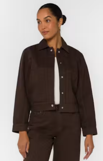 Velvet Heart-Delphia Jacket- Walnut Timber