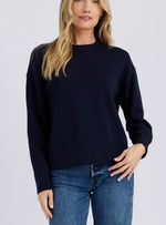 Stitches + Stripes Paloma Crewneck- Black