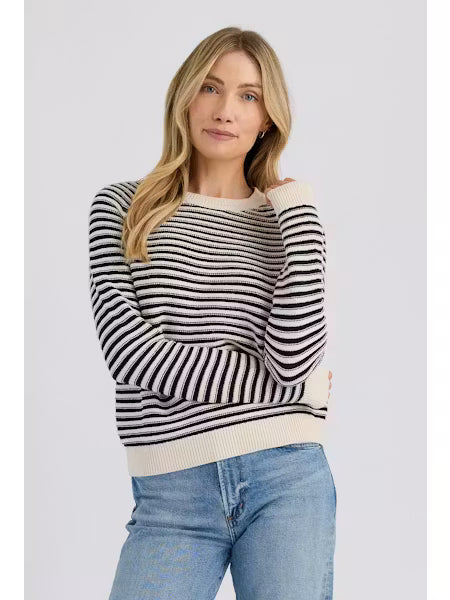 Stitches+Stripes Simon Pullover - Cream Combo