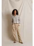 perfectwhitetee- Ximena Stripe- Oatmeal Heather/Turbulence Stripe