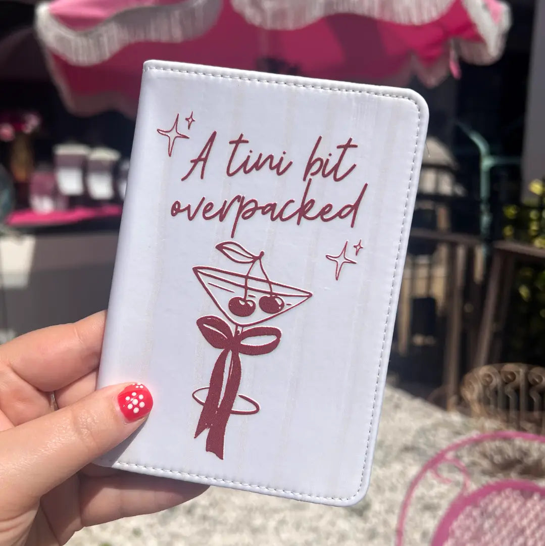 Joey Prints Tini Bit Overpacked Cocktail Passport Holder