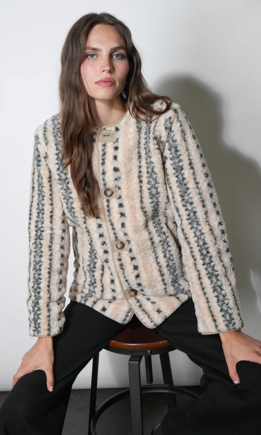 Greylin Toni Reversible Shearling Jacket