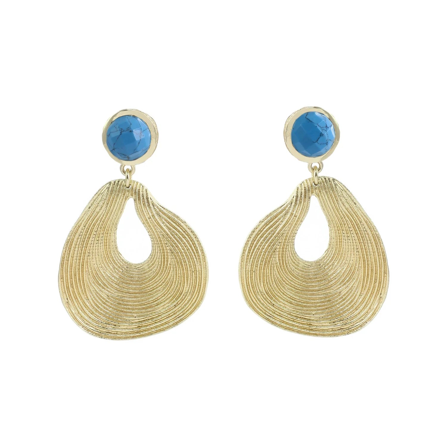 Marcia Moran- Coleen Statement Earrings- Tanzanite