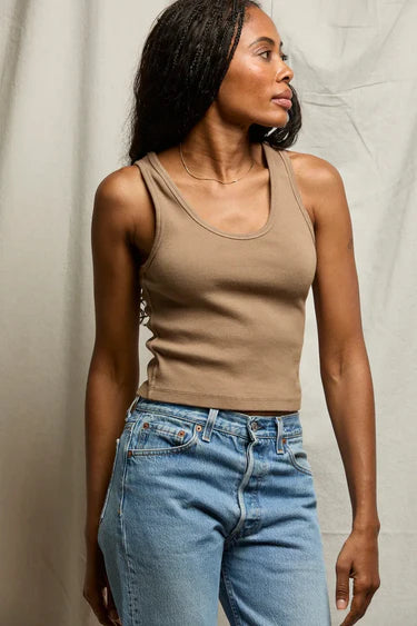 perfectwhitetee Blondie Tank Mocha