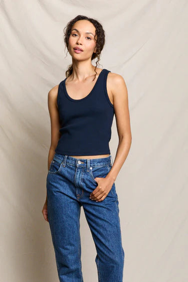 perfectwhitetee Blondie Tank Navy