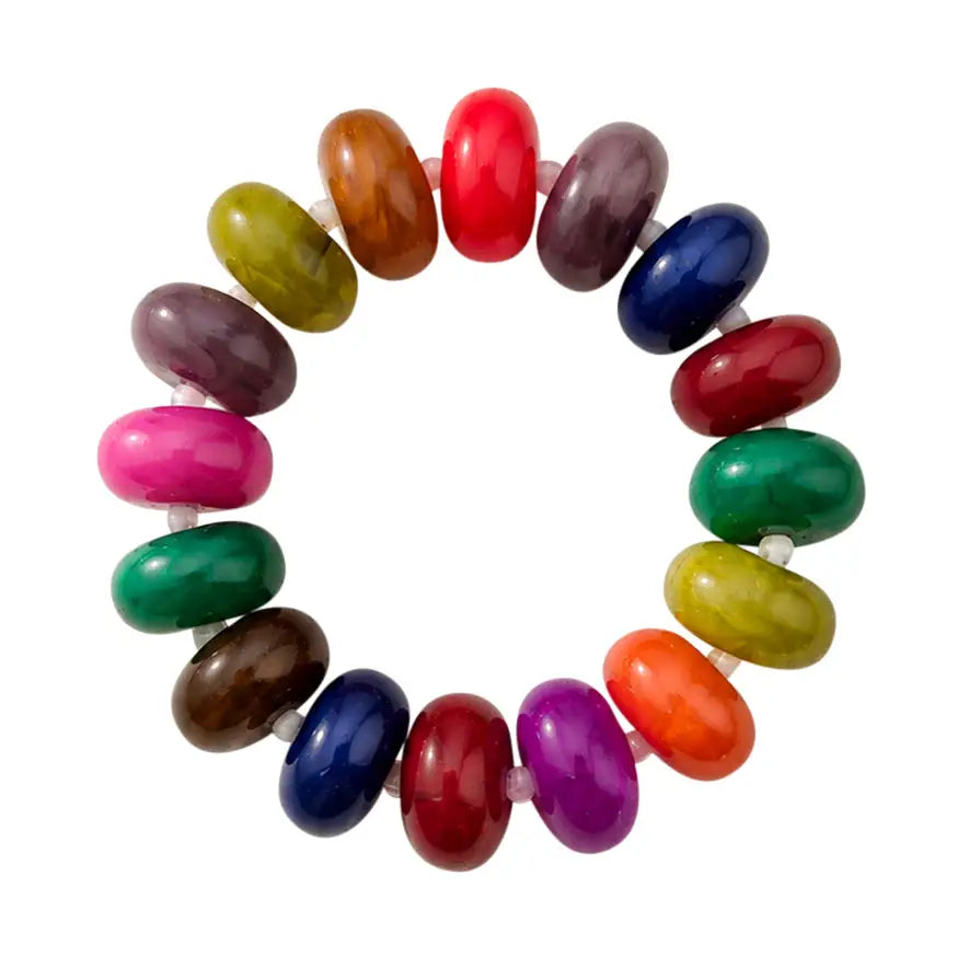 Gemelli Bora Chunky Stretch Bracelet - Dark Multi