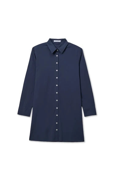 perfectwhite Felicia Poplin Dress Navy
